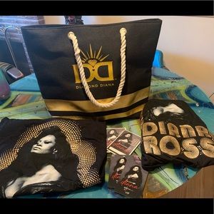 Diana Ross VIP bundle: 2 Shirts (XXL), tote bag